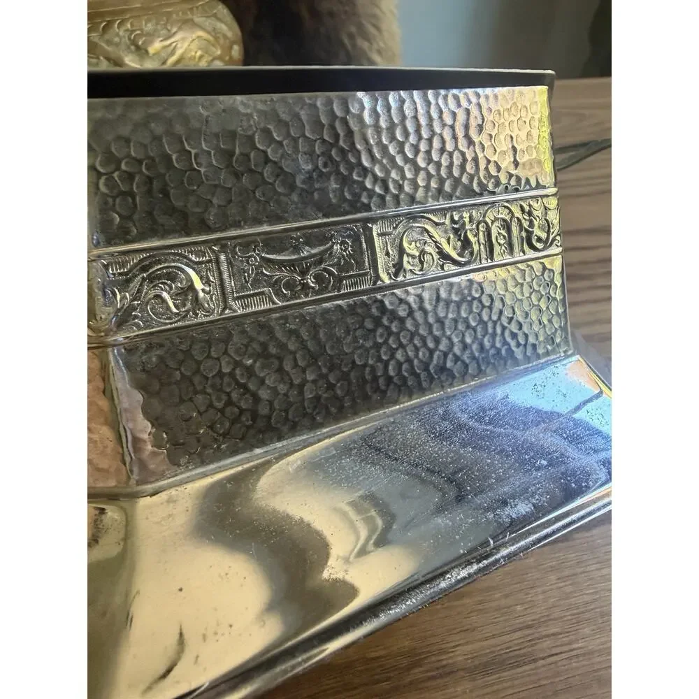 Vintage 1935 Silver Plate Tea Caddy Keystone Silver Co Art Deco Silver Tea Box